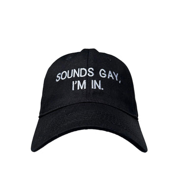Floof Unisex Sounds Gay Cap in Black