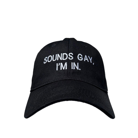 Floof Unisex Sounds Gay Cap in Black