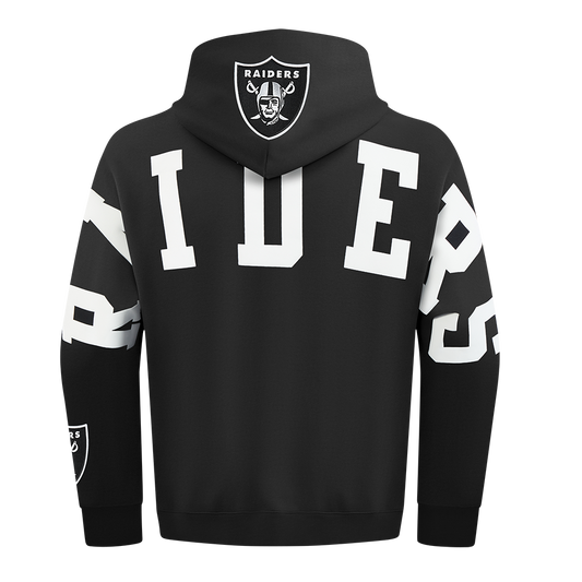 Las Vegas Raiders Wingspan M Drop Shoulder FLC PO Hoodie - Velora