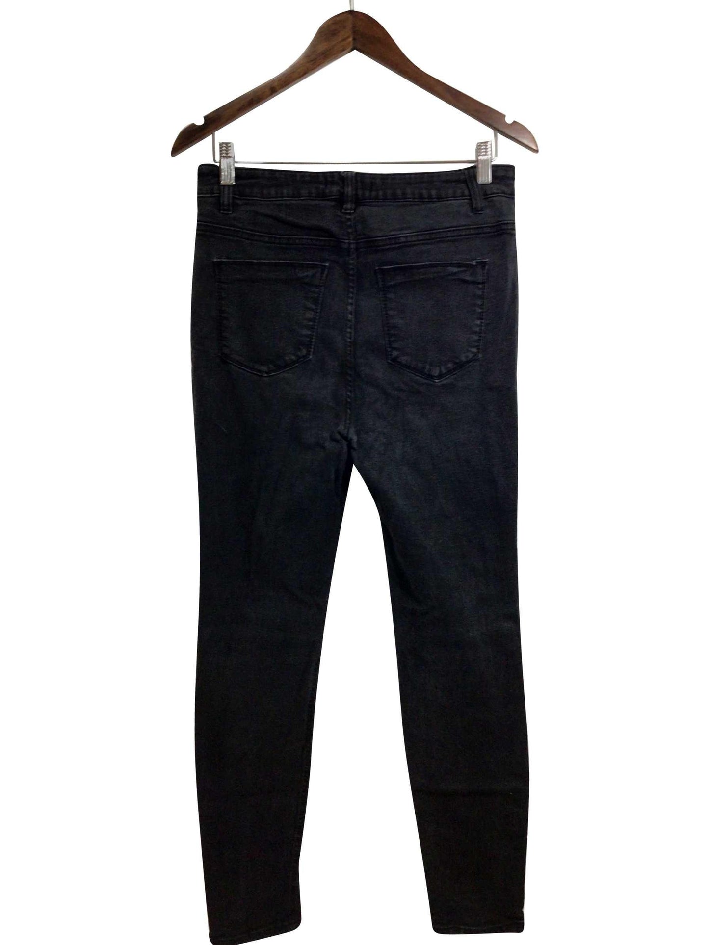 FOREVER 21 Regular fit Straight-legged Jeans in Black - 29 - Velora