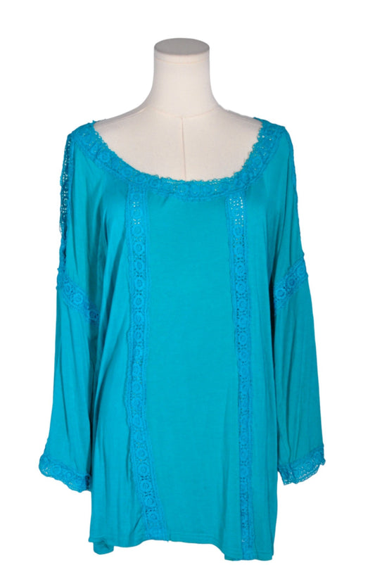FORGOTTEN GRACE Women Blouses Regular fit in Blue - 1X - Velora Luxury Fashion