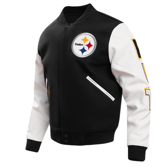 Pittsburgh Steelers Classic Wool Varsity Jacket - Velora