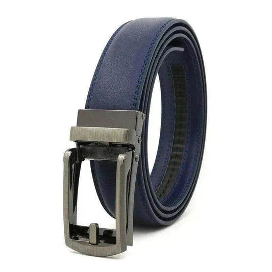 Fake Needle Belt Automatic Buckle Men Cowhide - Velora