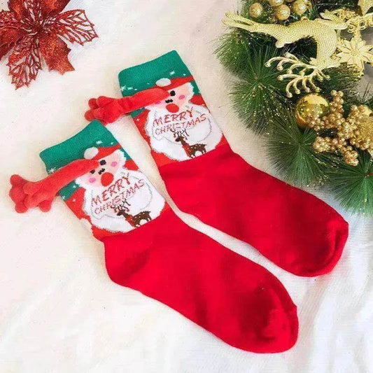 Fashion Simple Magnetic Christmas Socks For Men And Women - Velora