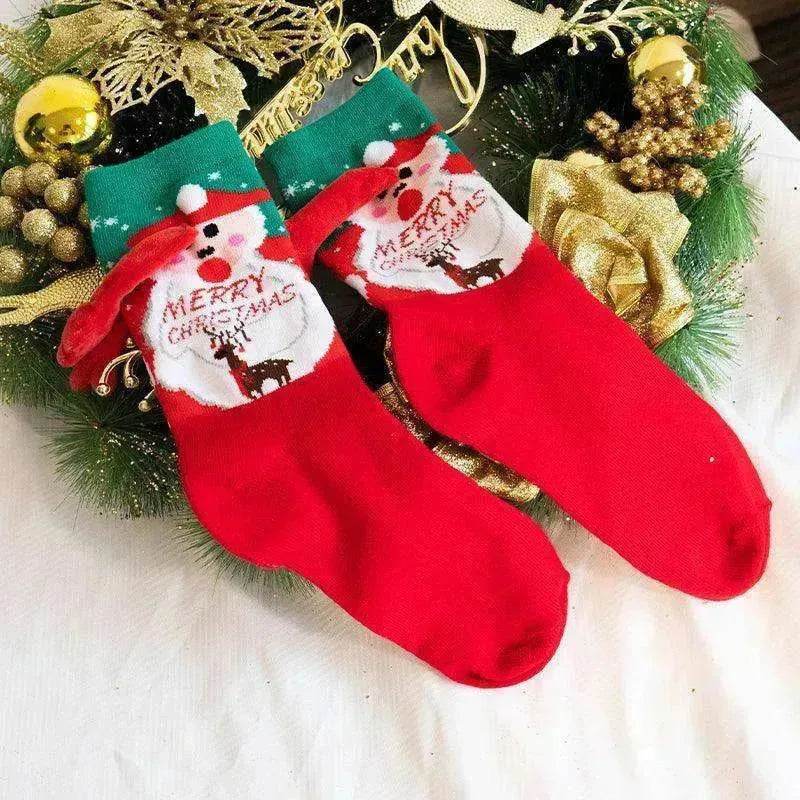 Fashion Simple Magnetic Christmas Socks For Men And Women - Velora