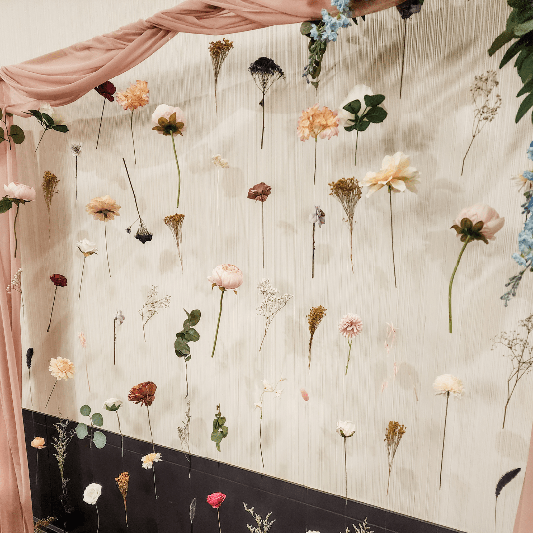 Floating Floral Backdrop Rental - Velora Luxury Fashion
