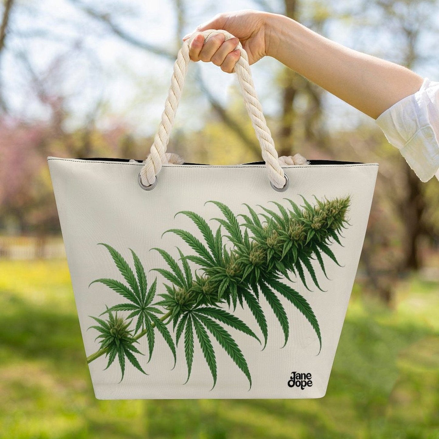 Flora Hemp rope tote bag - Velora
