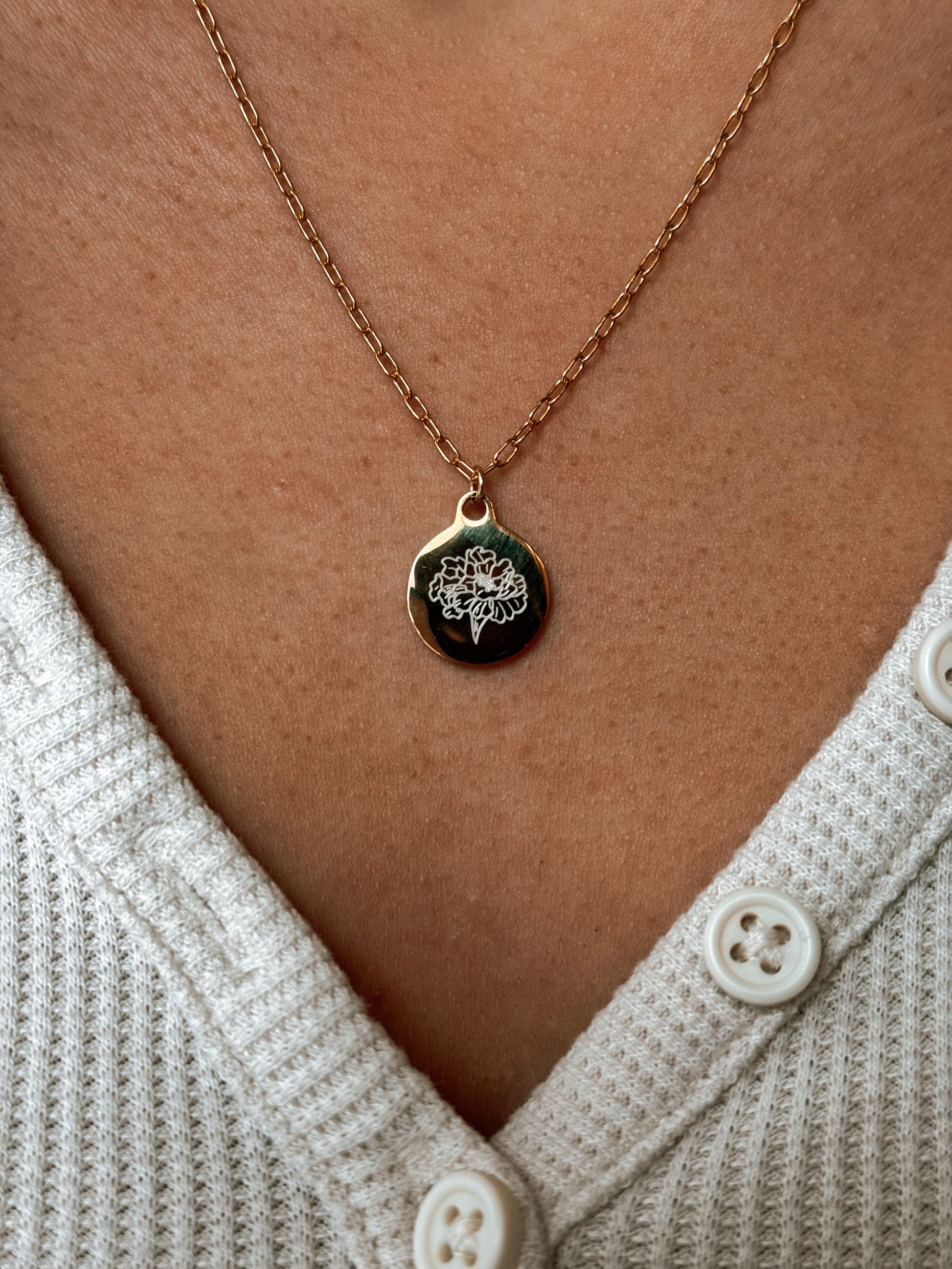 Floral Birth Month Necklaces - Velora Luxury Fashion