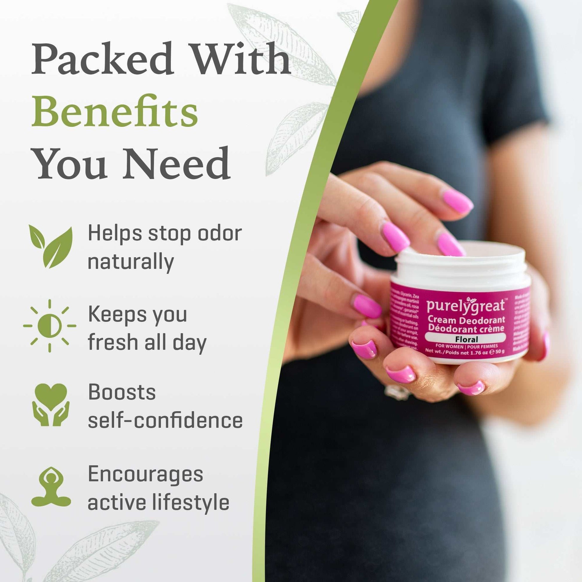 Floral Cream Deodorant for Women - Velora Luxury Fashion