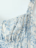 Floral Print Midi Cami Dress - Velora Luxury Fashion