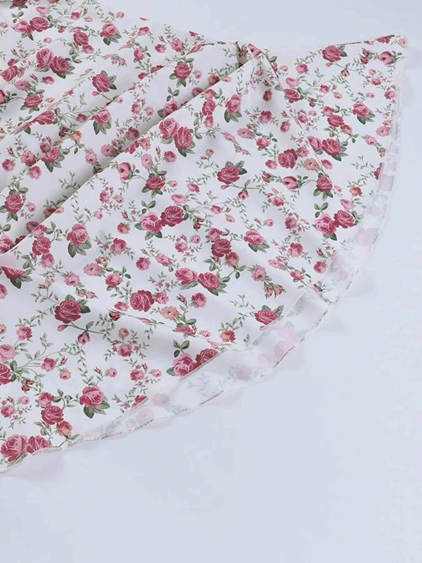 Floral Print Strapless Mini Dress - Velora Luxury Fashion