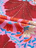 Floral Print Tie Front Midi Dress - Velora Luxury Fashion