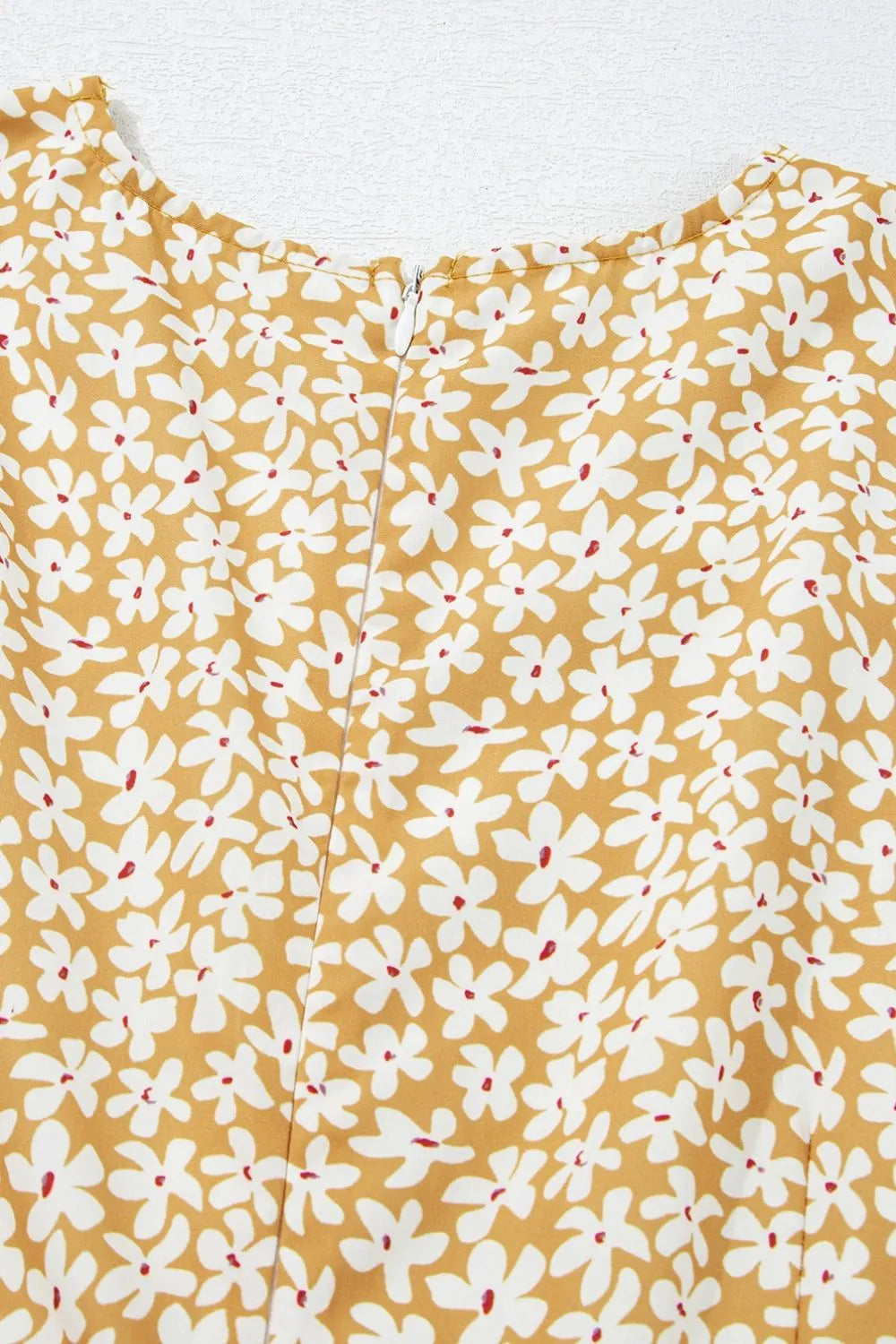 Floral Short Sleeve Surplice Frilly Tiered Mini Dress - Velora Luxury Fashion