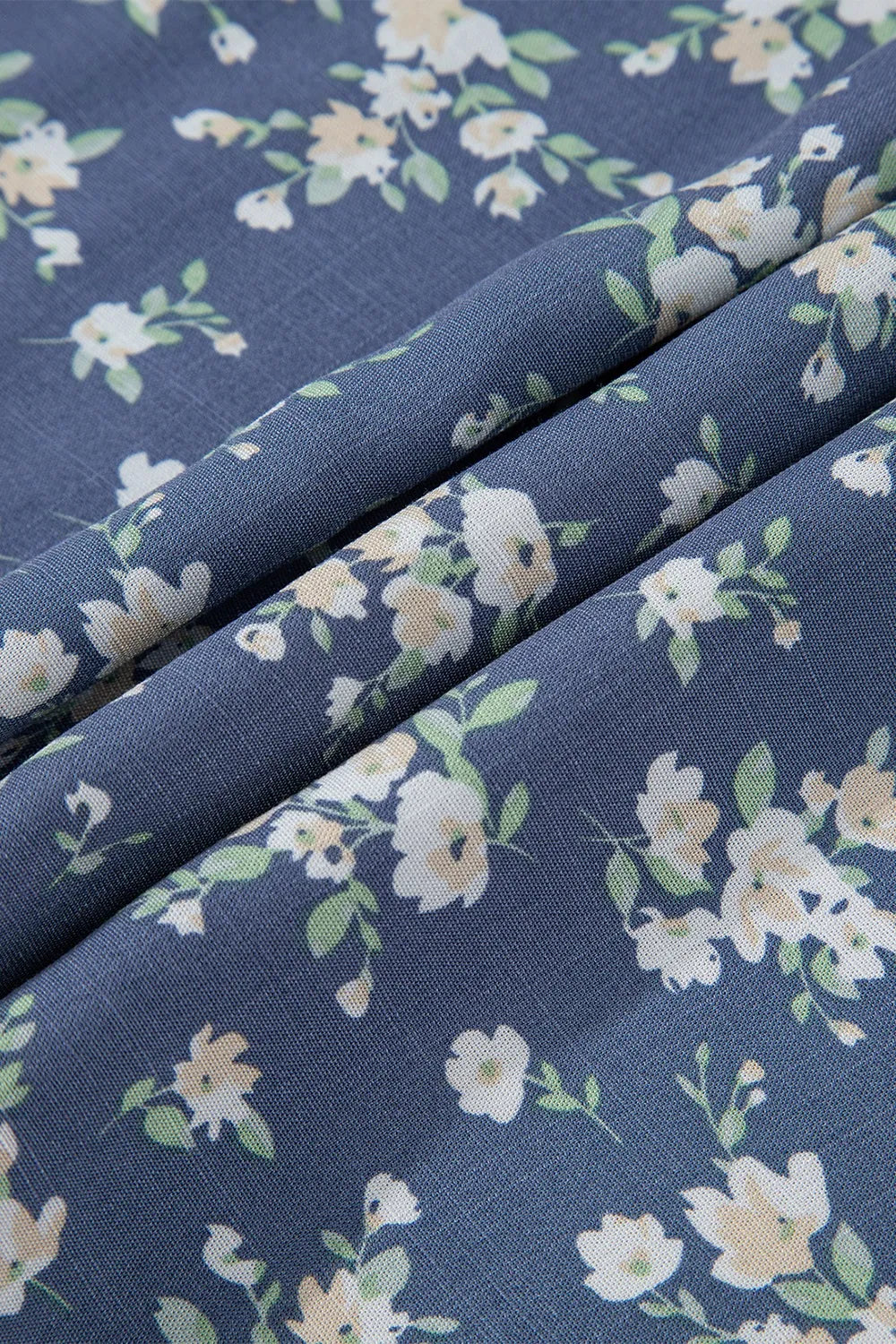 Floral Spaghetti Strap Frilled V Neck Tiered Midi Dress - Velora Luxury Fashion