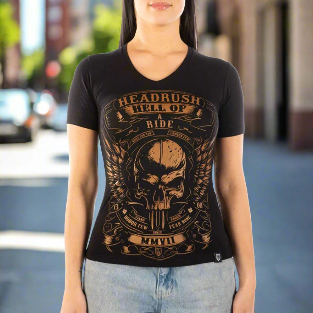 Folie Vintage V-Neck T-Shirts - Velora Luxury Fashion