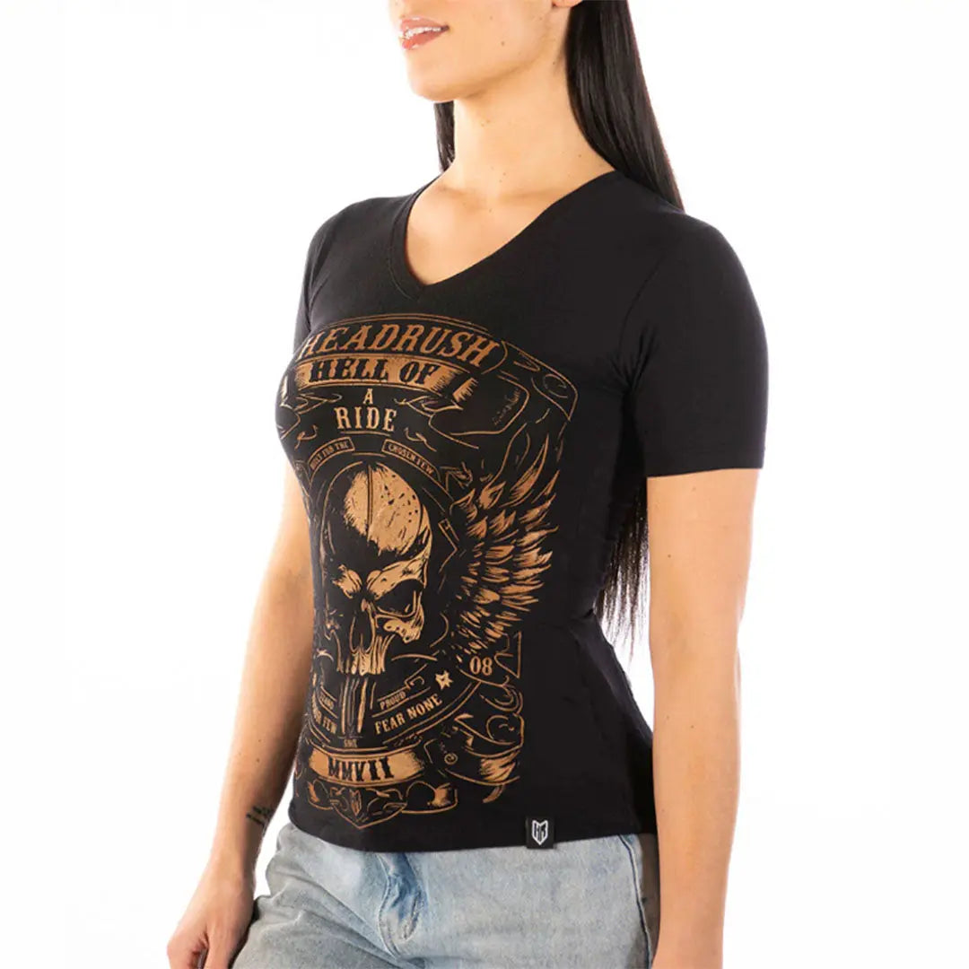 Folie Vintage V-Neck T-Shirts - Velora Luxury Fashion