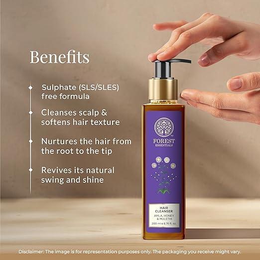 Forest Essentials Ayurvedic Shampoo Amla Honey & Mulethi - Velora Luxury Fashion