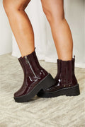Forever Link Side Zip Platform Boots - Velora Luxury Fashion