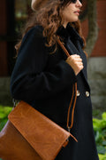 Freja Double Breasted Coat Notched Lapel Elegant Warm Chic - Velora Luxury Fashion