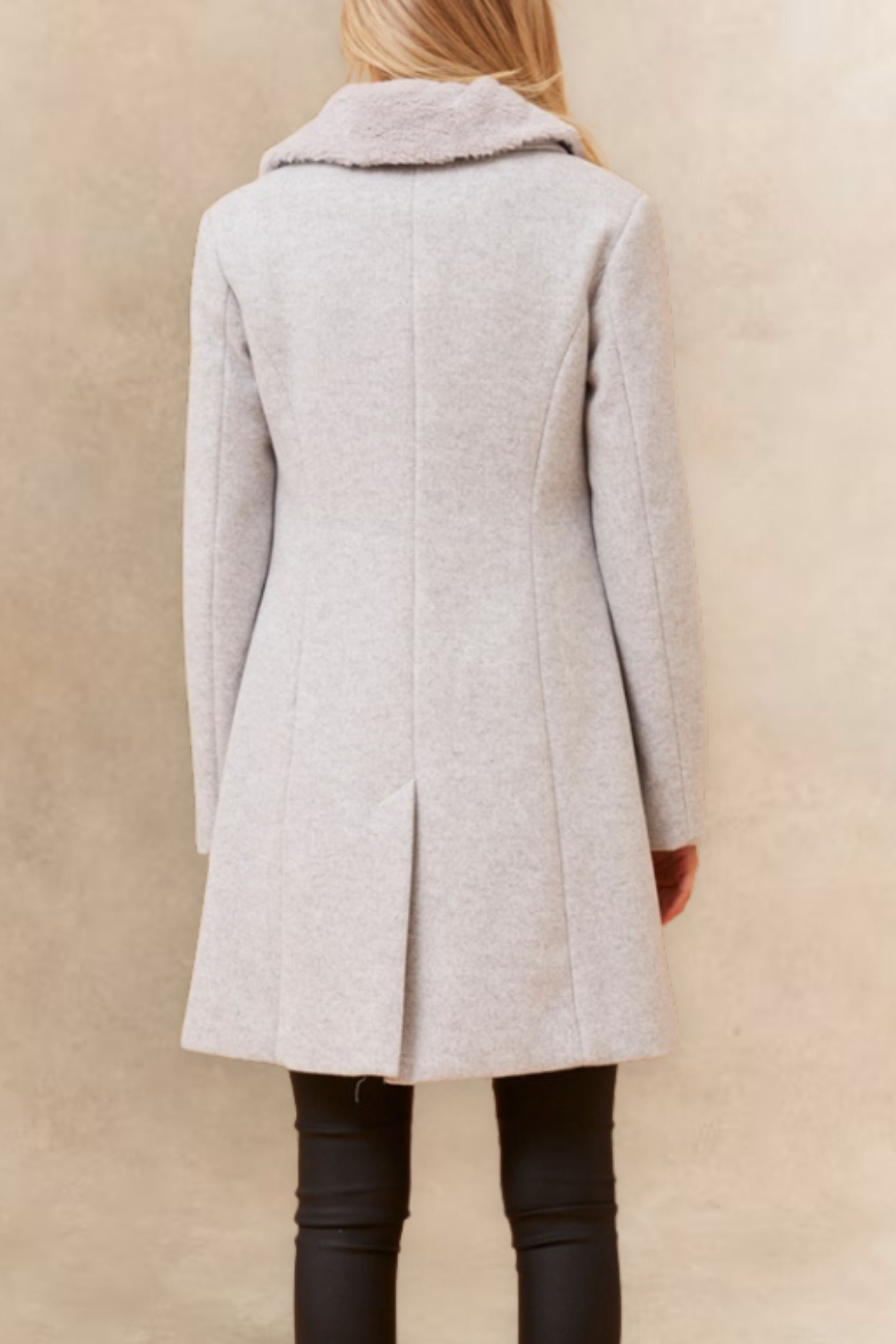 Freja Double Breasted Coat Notched Lapel Elegant Warm Chic - Velora Luxury Fashion