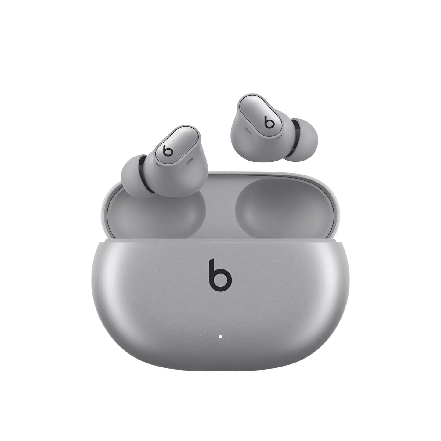 Beats Studio Buds + | True Wireless Noise Cancelling Earbuds Enhanced Apple & Android Compatibility Built-in Microphone Sweat Resistant Bluetooth Headphones Spatial Audio - Cosmic Silver