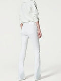 Full Size High-Waisted Flare Jeans Plus Size - Velora Luxury Fashion