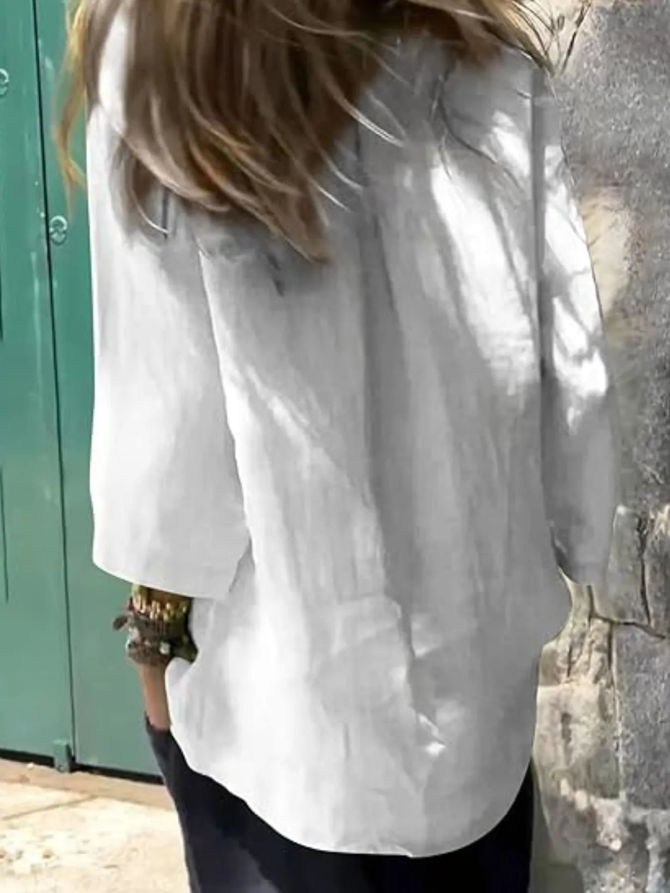 Full Size Round Neck Relaxed Fit Blouse Plus Size - Velora Luxury Fashion