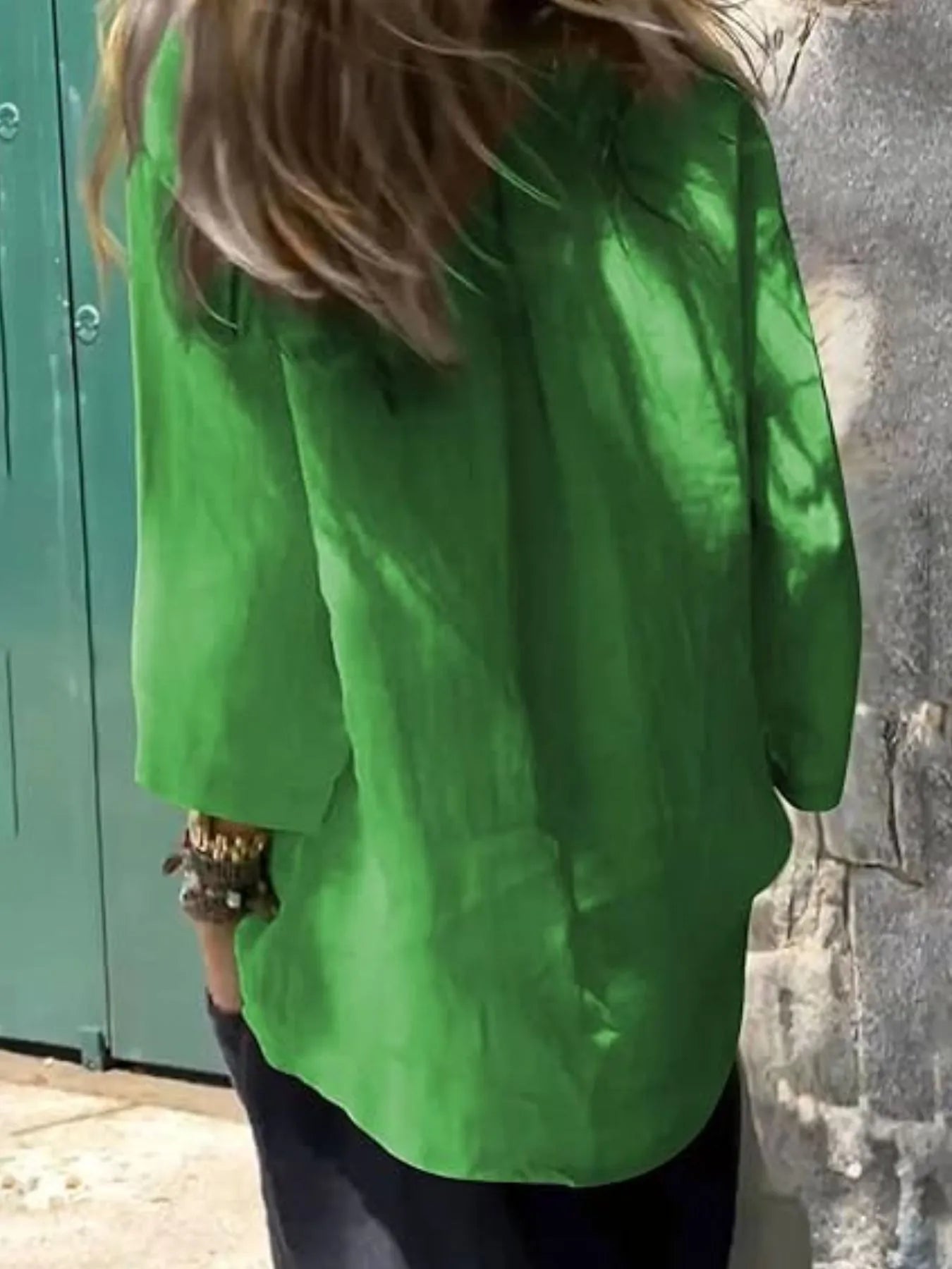 Full Size Round Neck Relaxed Fit Blouse Plus Size - Velora Luxury Fashion