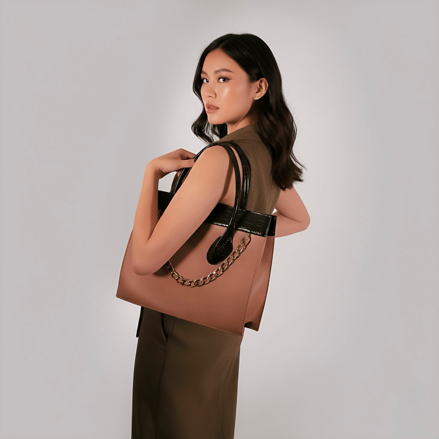 Large Tote Bag Top Handle Handbag for Women Bags (Versa Handbag by Rotta) rottaofficial