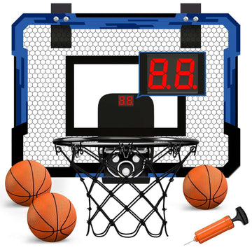 Fun and Active Playtime for Kids with our Foldable Wall-Mounted Basketball Hoop and Ball Set - Velora Luxury Fashion