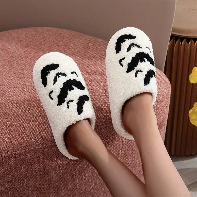 Funny Bat Slipper Halloween Pumpkin Flat Indoor House Shoes For Women Men Soft Plush Cozy Horror Fashion Halloween Gifts EX-STOCK Canada