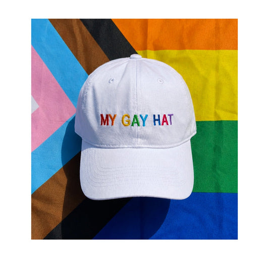 Floof Unisex My Gay Hat Cap in White