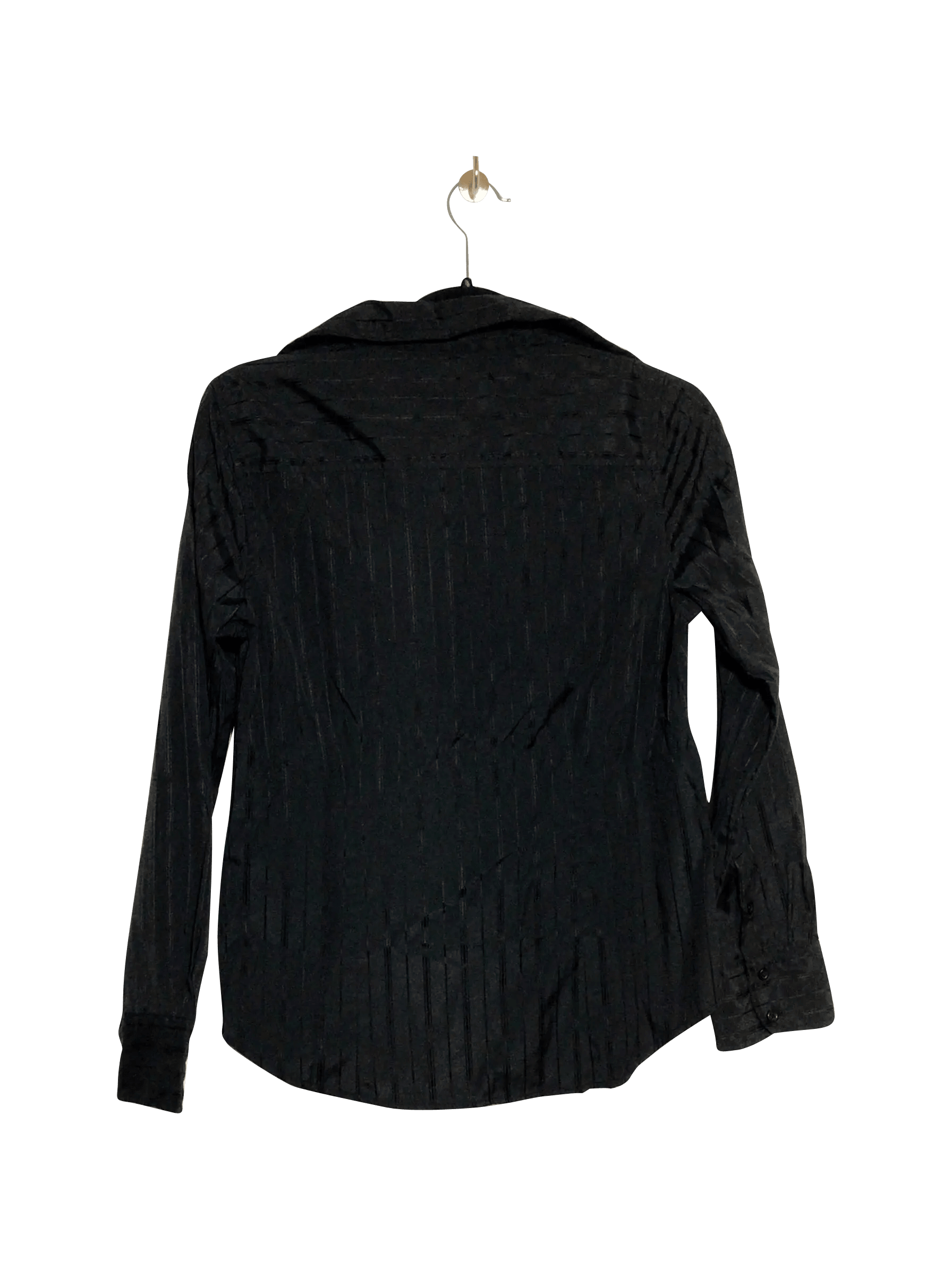 GEORGE Regular fit Button-down Top in Black - XS - Velora