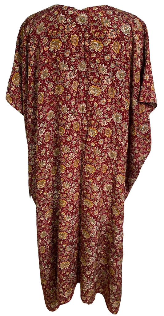 PRC6765 Avatar Pure Silk Maxi Kaftan - Velora