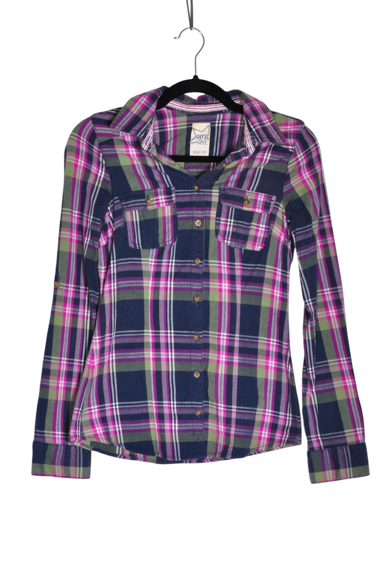 GRG DENIM Women Button Down Tops Regular fit in Blue - XS - Velora Luxury Fashion