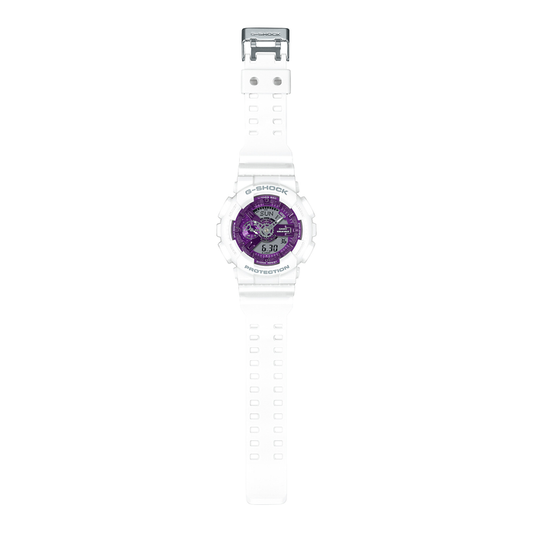 CASIO G-Shock Analog-Digital White/Purple | GA110WS-7A