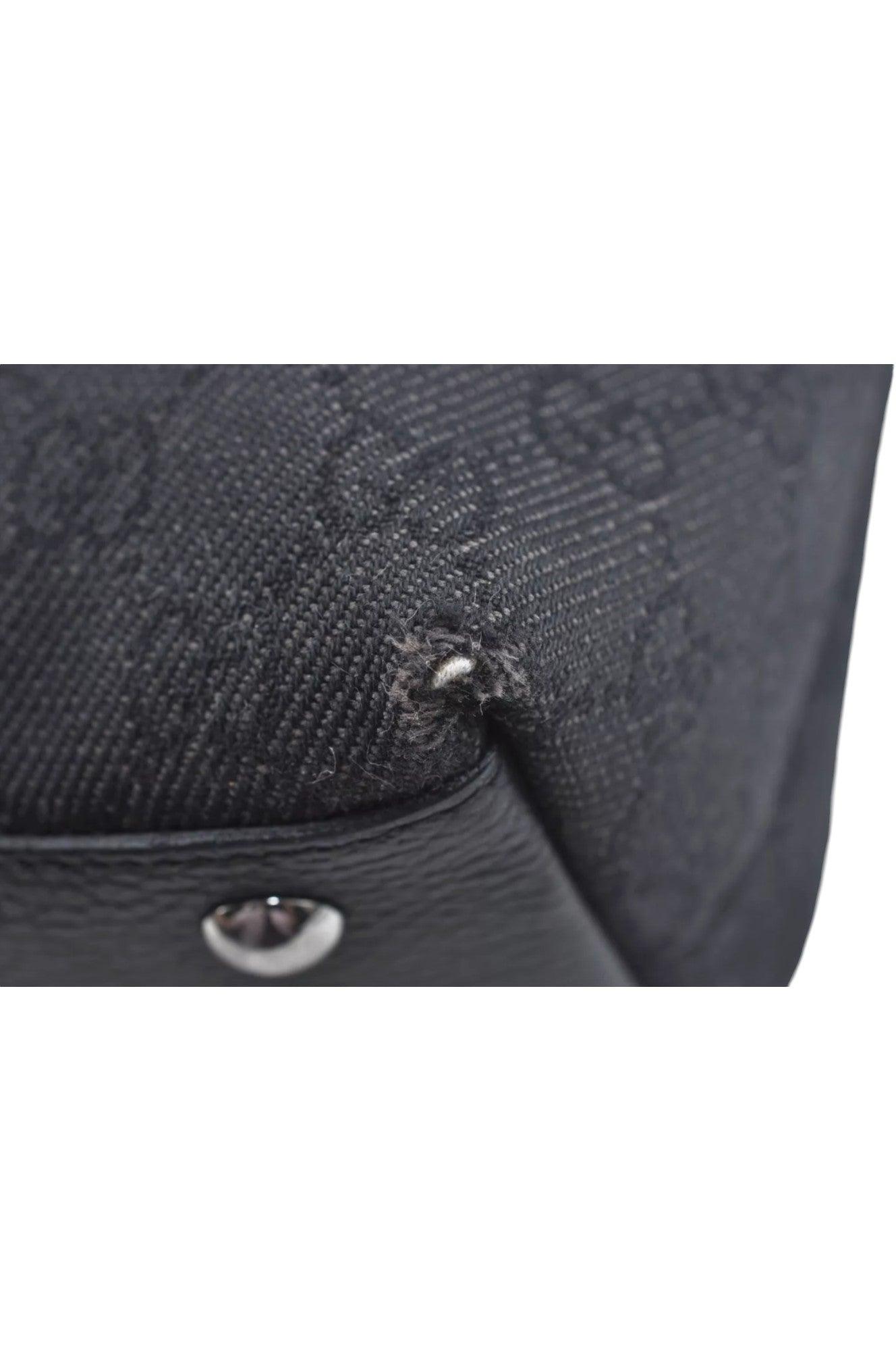 GUCCI Abbey Shoulder Tote Bag GG Canvas Leather 268640 Black L0797 - Velora Luxury Fashion