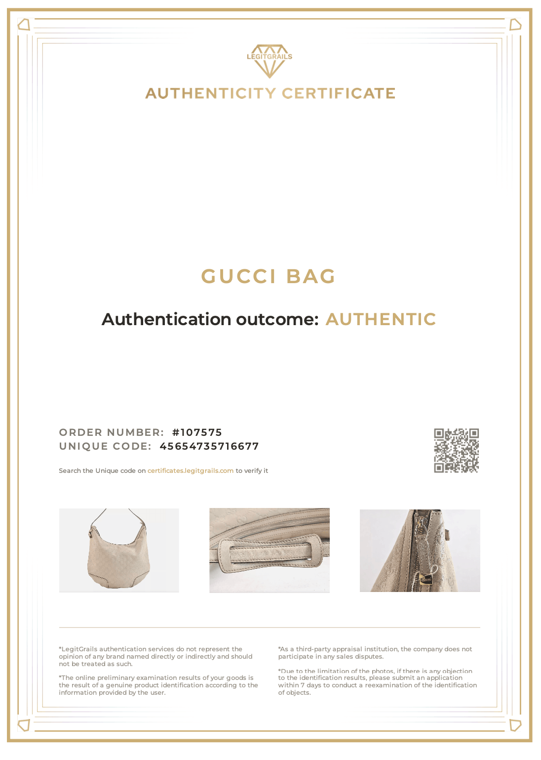 GUCCI Princy Guccissima GG Leather Shoulder Bag 162882 White 7406K - Velora Luxury Fashion