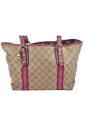 GUCCI Sherry Line Shoulder Tote Bag GG Canvas Leather Beige 7192K - Velora Luxury Fashion