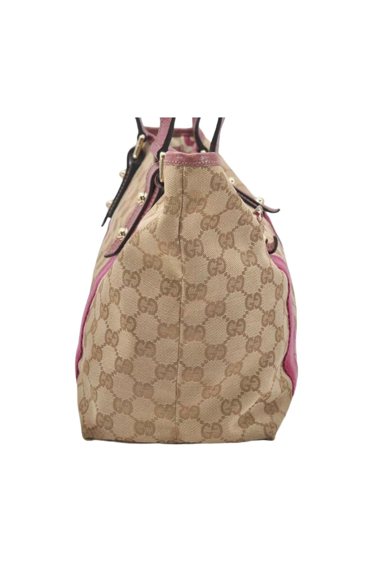GUCCI Sherry Line Shoulder Tote Bag GG Canvas Leather Beige 7192K - Velora Luxury Fashion