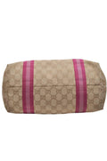 GUCCI Sherry Line Shoulder Tote Bag GG Canvas Leather Beige 7192K - Velora Luxury Fashion