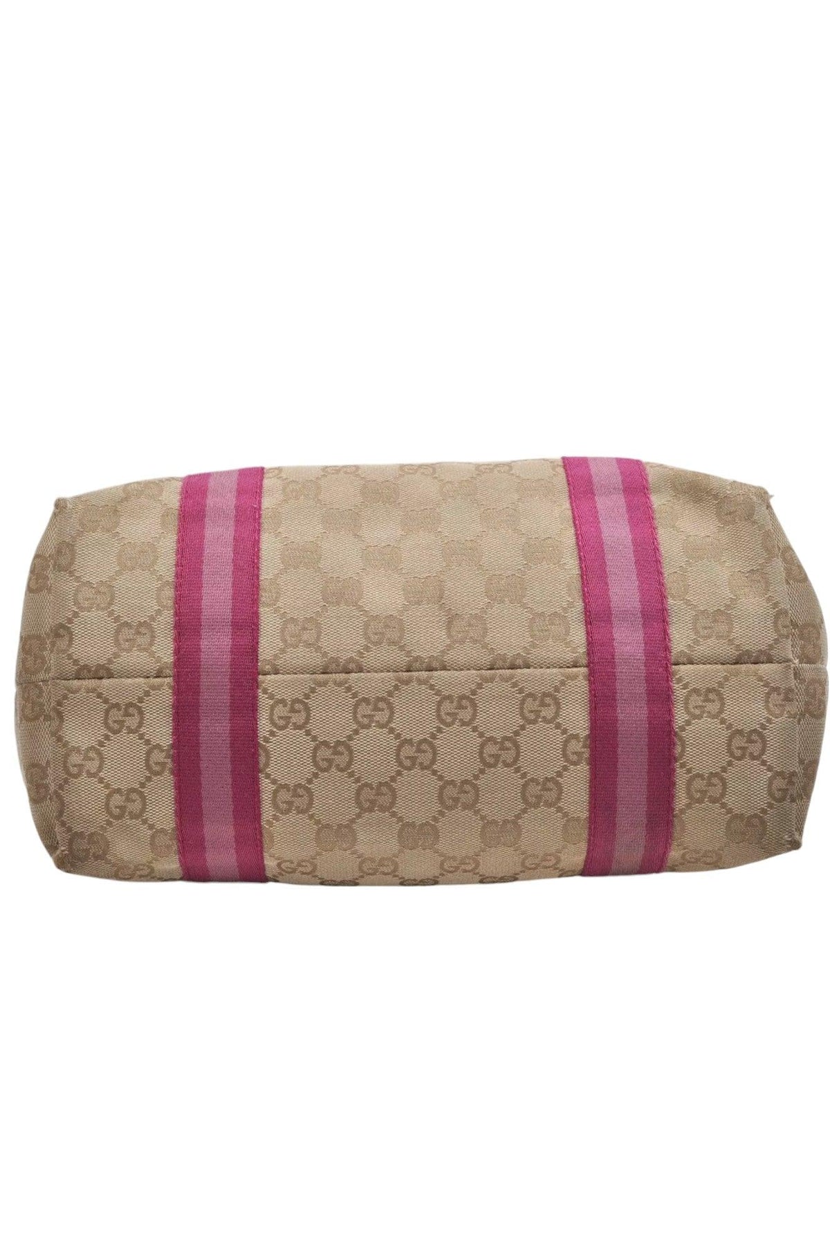GUCCI Sherry Line Shoulder Tote Bag GG Canvas Leather Beige 7192K - Velora Luxury Fashion