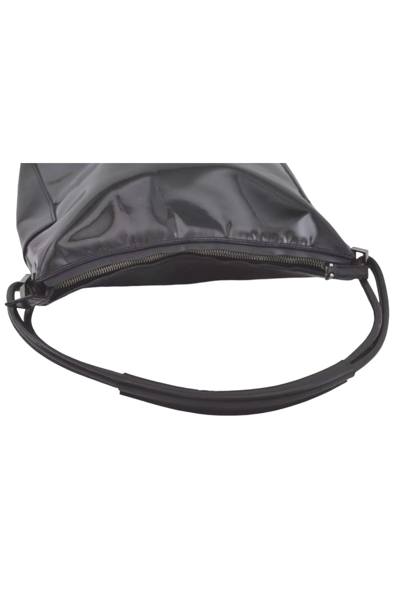 GUCCI Shoulder Hand Bag Purse Enamel Leather 0013766 Black 7891K - Velora Luxury Fashion