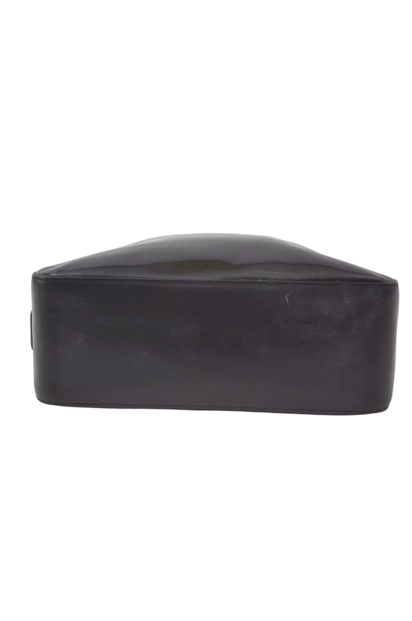 GUCCI Shoulder Hand Bag Purse Enamel Leather 0013766 Black 7891K - Velora Luxury Fashion