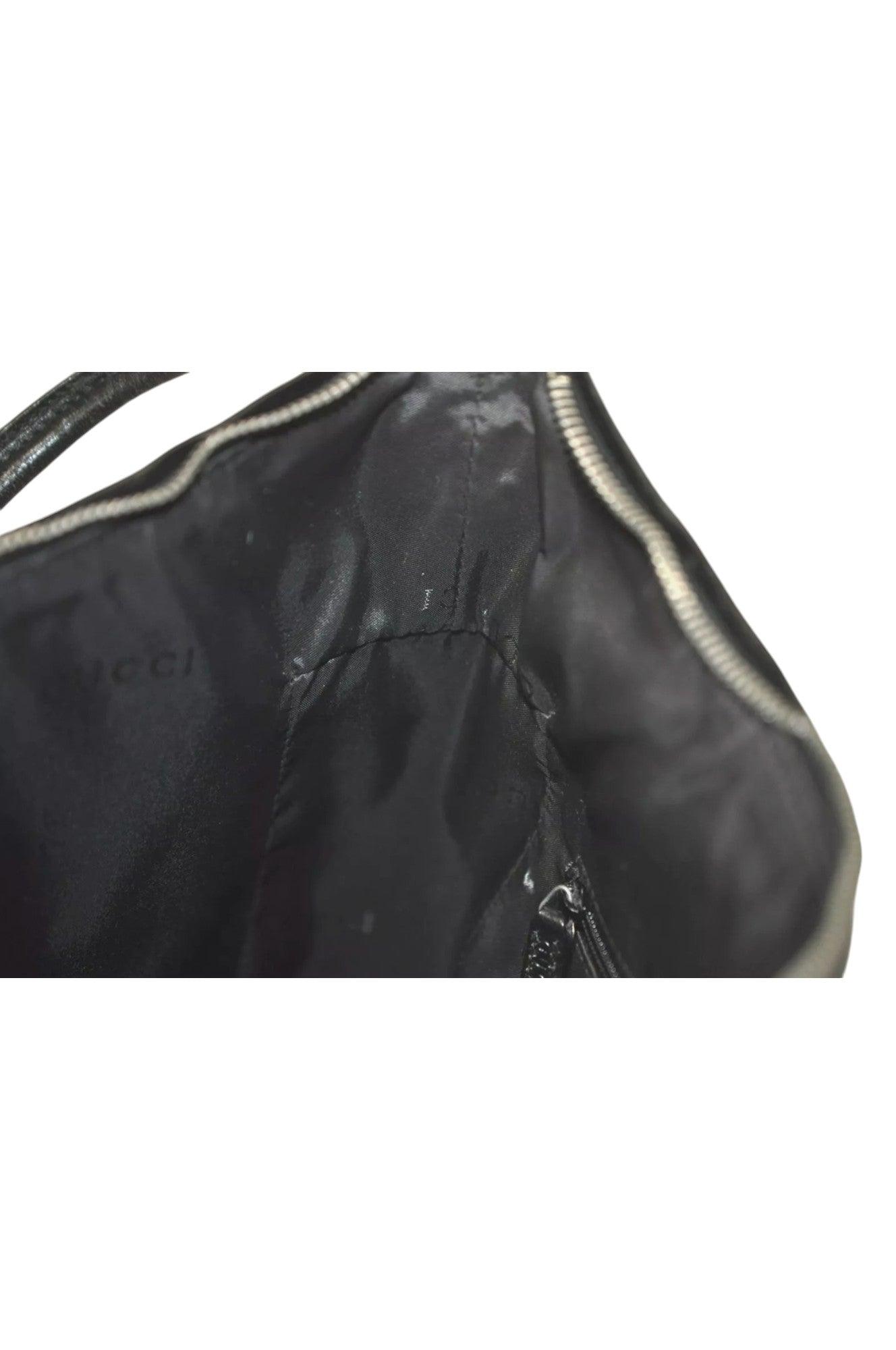 GUCCI Shoulder Hand Bag Purse Enamel Leather 0013766 Black 7891K - Velora Luxury Fashion