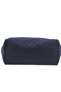 GUCCI Vintage Hand Tote Bag GG Nylon Leather Navy Blue L0937 - Velora Luxury Fashion