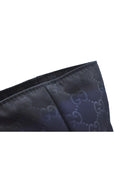 GUCCI Vintage Hand Tote Bag GG Nylon Leather Navy Blue L0937 - Velora Luxury Fashion