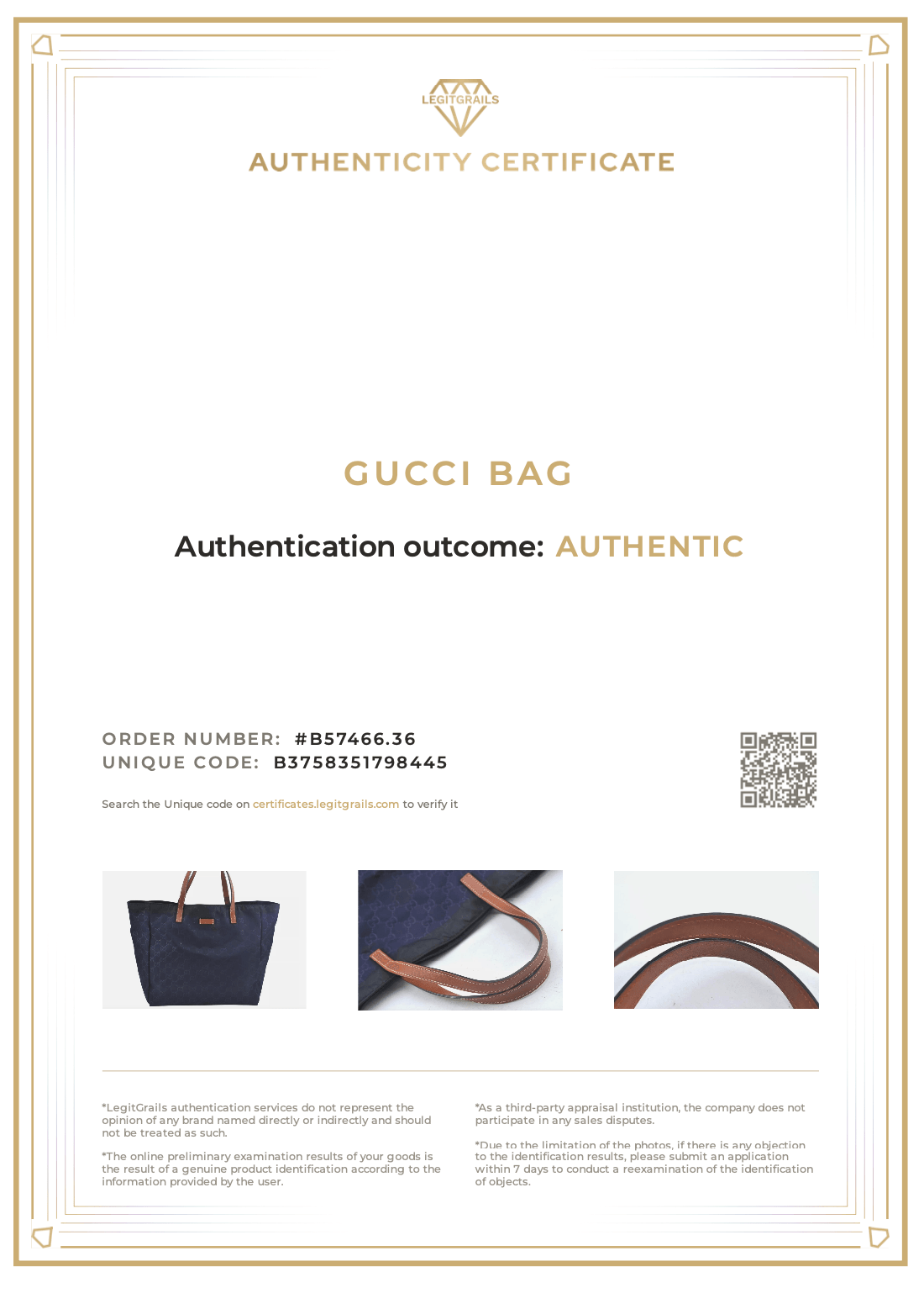 GUCCI Vintage Hand Tote Bag GG Nylon Leather Navy Blue L0937 - Velora Luxury Fashion
