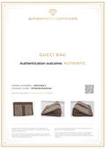 GUCCI Web Sherry Line Clutch Hand Bag Purse GG PVC Leather Brown 8044K - Velora Luxury Fashion