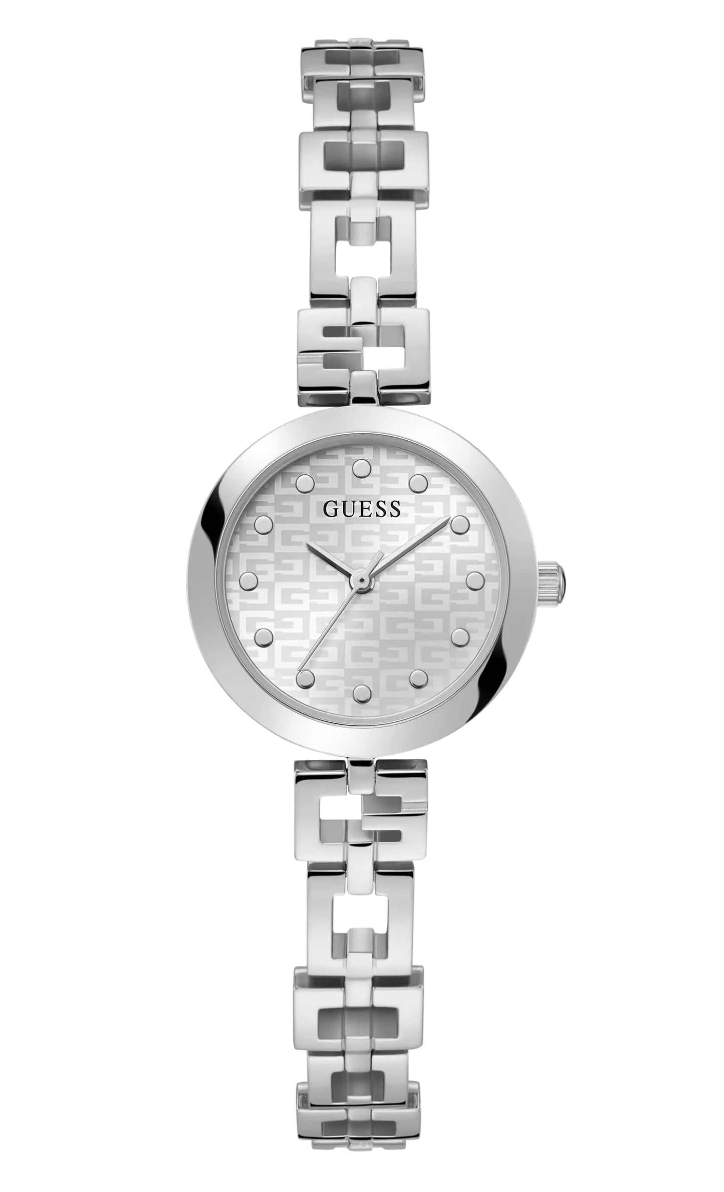 GUESS Women's 26mm Silver Square Watch - Velora Luxury Fashion